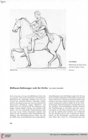 53: Bildhauer-Zeichnungen nach der Antike