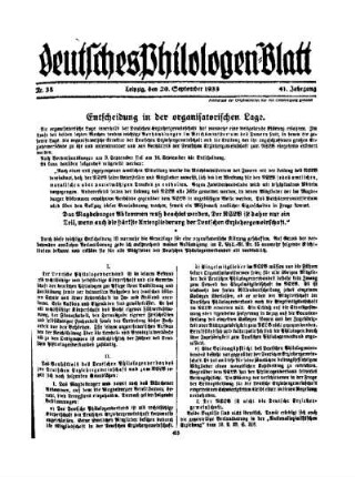 Entscheidung in der organisatorischen Lage