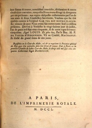 Declaration Du Roy, En faveur de l'Hôtel-Dieu & de l'Hôpital général de Paris : Donnée à Versailles le 26 Juillet 1750