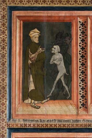 Jakobusaltar — Szenen aus der Legende um Jakobus den Älteren — Ereignisse nach dem weltlichen Tode Jakobus des Älteren — Hermogenes schickt Teufel zu Jakobus