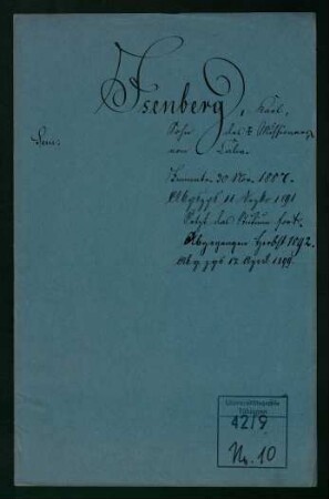 Isenberg, Karl * 25.5.1869