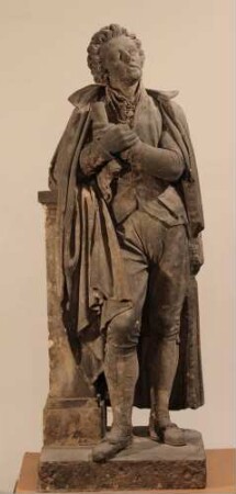 Die Statue Wolfgang Amadeus Mozarts für das Erste Hoftheater in Dresden