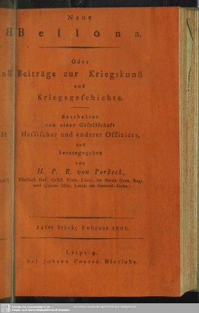 Vierter Band, Zweytes Stück