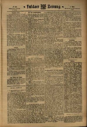 Zweite Ausgabe vom Mittwoch, den 26. Juli 1911.