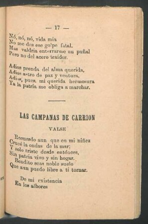 Las campas de carrión : Valse