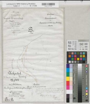 Heisberg (Freudenberg), Teilung von Heisberg, Urkarte I Lindenberg Flur B