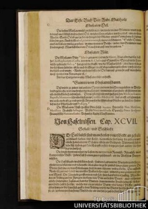 Cap. XCVII. Von Haselnuessen.