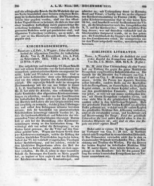 Müller, J. G.: Ueber die Aechtheit der zwei ersten Kapitel des Evangeliums nach Matthæus. Trier: Troschel 1830