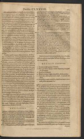Decisio CLXXVIII.