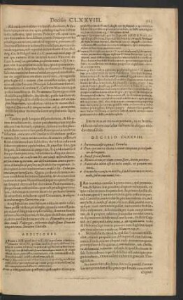 Decisio CLXXVIII.
