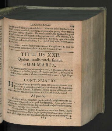 Titulus XXII. Quibus modis tutela finitur.