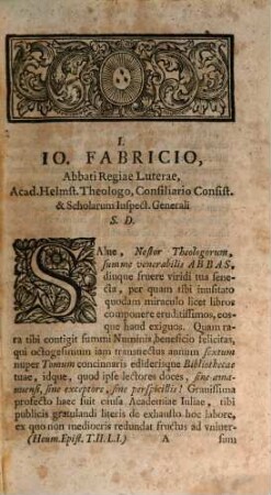 Christophori Augusti Heumanni Poecile Sive Epistolae Miscellaneae Ad Literatissimos Aevi Nostri Viros, Tomi 2. Liber 1.