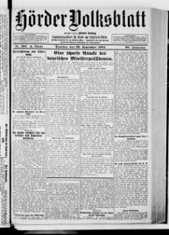 Hörder Volksblatt. 1884-1934