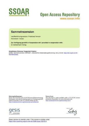 Sammelrezension