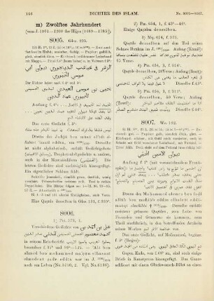 m) Zwölftes Jahrhundert (No. 8005-8048)