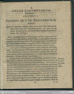 Decas Calumniarum Behmii