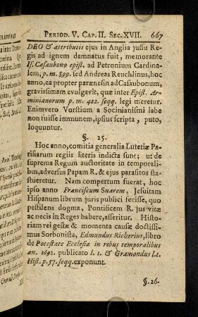 667-671, Sectio I § 25 - 29