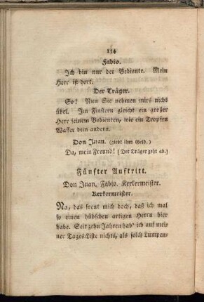 Fünfter Auftritt. Don Juan. Fabio. Kerkermeister.
