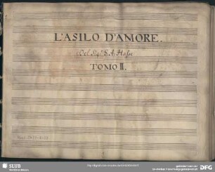 L' Asilo d'Amore. Excerpts - Mus.2477-F-37