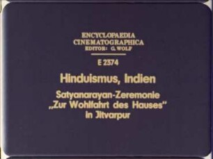 Hinduismus, Indien - Satyanarayan-Zeremonie "Zur Wohlfahrt des Hauses" in Jitvarpur