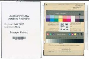 Entnazifizierung Richard Scherpe , geb. 23.08.1904 (Buchdrucker)