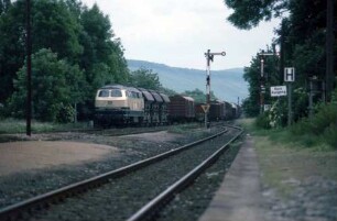 Willsbach Lok 215 102 Dg Ausfahrsignale Langsamfahrvorsignal Bahnsteig