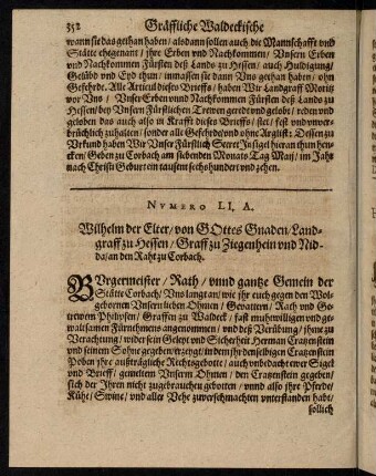 353-360, Numero LI. A. - Rubrica.