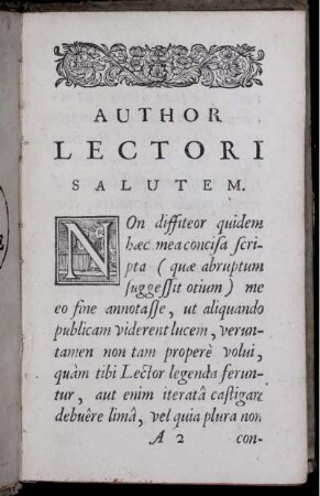 Author Lectori Salutem
