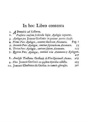 In hoc Libro contenta