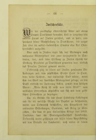 Zwischenfälle