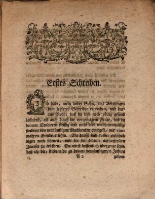 Schreiben eines Vaters an seinen Sohn, von der Heiligkeit der Archive