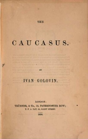 The Caucasus