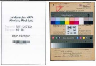 Entnazifizierung Hermann Beer, geb. 12.05.1892 (Lehrer)