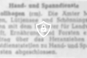 Hand- und Spanndienste