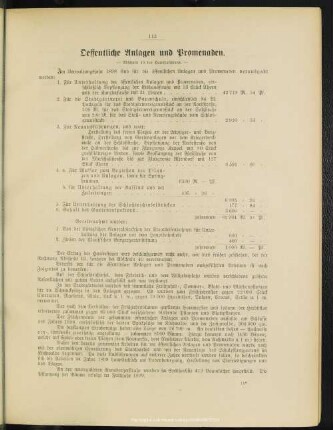Oeffentliche Anlagen und Promenaden