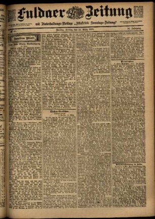 Zweite Ausgabe vom Freitag, den 24. März 1899.