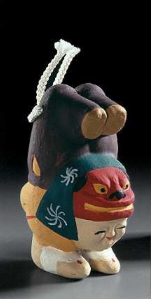 Tänzer mit Löwenmaske, Kakubei-jishi no dorei 角兵衛獅子の土鈴