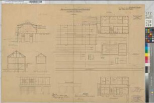 Personenwagen-Reinigungsanlage auf Bahnhof Wanne: Grundrisse, Schnitte, M. 1:100 Hgl, Sknr.: 2, Fanr.: 10, Bunr.: 3
