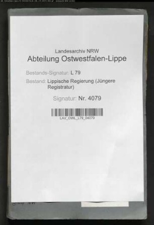 Realschule in Salzuflen [Alter Titel: Ausbau der städtischen Knaben-Mittelschule in Salzuflen zu einer lateinlosen Realschule], Band 1
