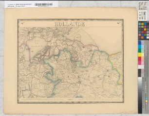 Nouvelle Carte de la Hollande, d'apres Krayenhoff et les meilleures cartes connues. 24 feuilles. Etablissement Géographique de Bruxelles, Fondé par Ph. Vander Maelen. Blatt 14. Utrecht.