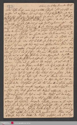 Dein letzter Brief, meine innigst geliebte Schwester! hat mich sehr ... , 11.12.1827. - Benediktinerabtei St. Bonifaz in München und Andechs