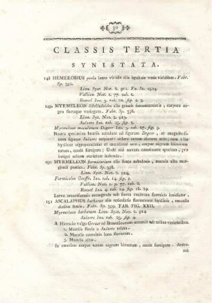 CLASSIS TERTIA