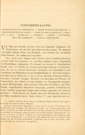 Fünfzehntes Kapitel. Vorgeschichtliche Überreste ...