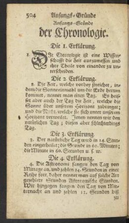 Anfangs-Gründe der Chronologie