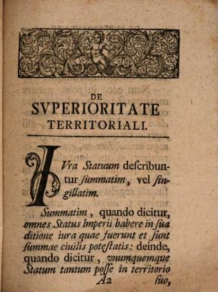 Commentatio iur. publ. de superioritate territoriali