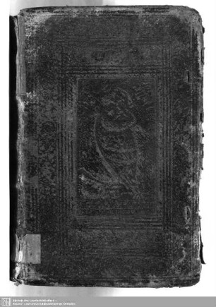 Stammbuch von Heinrich Meibom, mit Eintragungen von Johannes Olearius, David Chytraeus, Nicolaus Selneccerus, Tilemannus Heshusius, Ernst Graf von Schaumburg mit gemaltem Wappen, Reinerus Reineccius, Martinus Kemnitius u.A., sowie einem bei Bl. 6 eingeklebtem Brief von Philipp Melanchton an Mauricius Hausmann in Torgau d.d. 23. Oktober [1539] - Mscr.Dresd.k.292