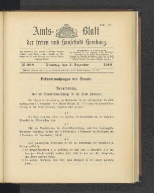 No. 288, 3. Dezember 1918