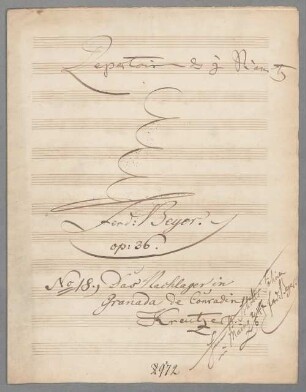 Fantasies; pf; op. 38/18 - BSB Mus.Schott.Ha 9721