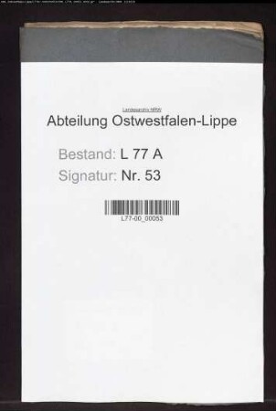 Austragen herrschaftlicher Briefe in der Bauerschaft Berlebeck