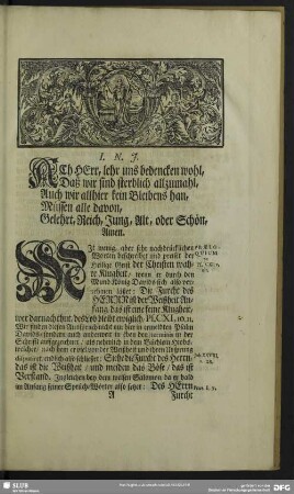 Leichenpredigt : Eines frommen Christen wahre Klugheit. [Praeloquium]. Leichen-Text. [Exordium]. Abhandlung